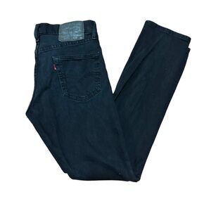 Levi’s 511 Slim Fit Jeans Mens 30x30 Dark Black Denim Classic Modern Fit denim